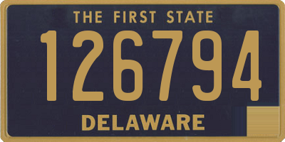 DE license plate 126794