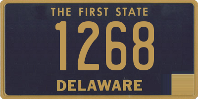 DE license plate 1268