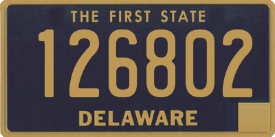 DE license plate 126802