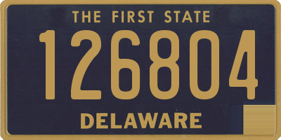 DE license plate 126804