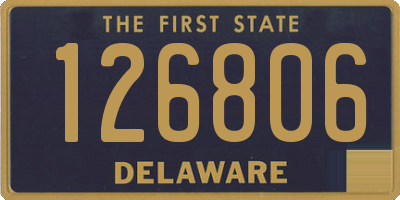 DE license plate 126806