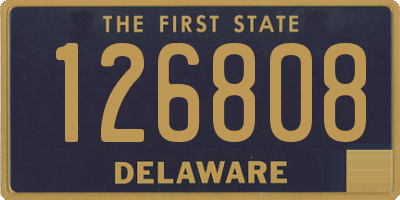 DE license plate 126808