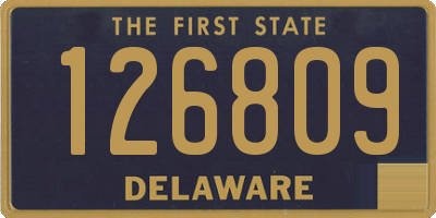 DE license plate 126809