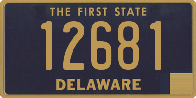 DE license plate 12681