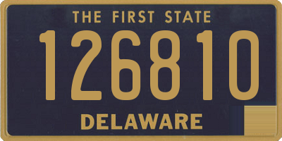 DE license plate 126810