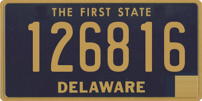 DE license plate 126816