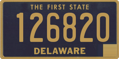 DE license plate 126820