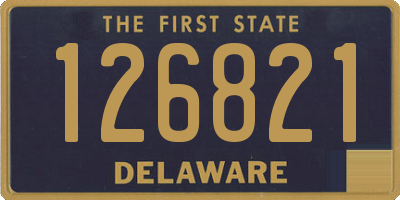 DE license plate 126821