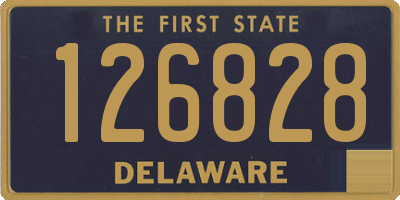 DE license plate 126828