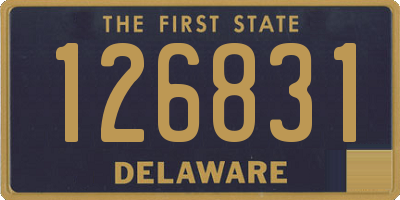 DE license plate 126831