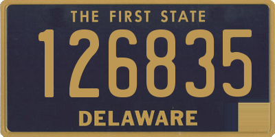 DE license plate 126835