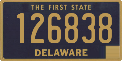 DE license plate 126838