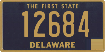 DE license plate 12684