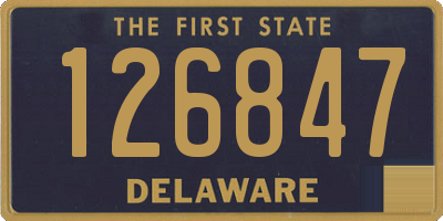 DE license plate 126847