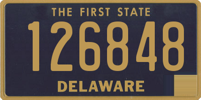 DE license plate 126848