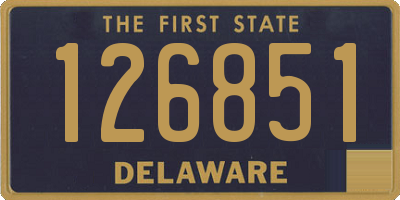 DE license plate 126851