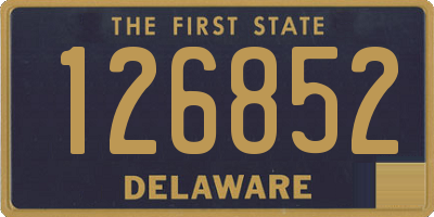 DE license plate 126852