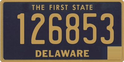 DE license plate 126853