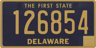 DE license plate 126854