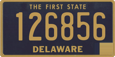 DE license plate 126856