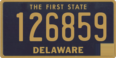 DE license plate 126859