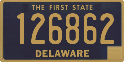 DE license plate 126862