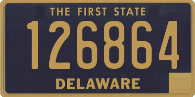 DE license plate 126864