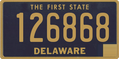 DE license plate 126868