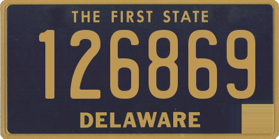 DE license plate 126869