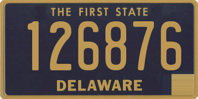 DE license plate 126876