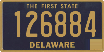 DE license plate 126884