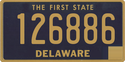 DE license plate 126886