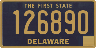 DE license plate 126890