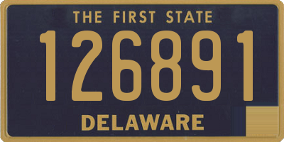 DE license plate 126891