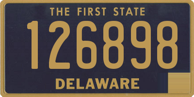 DE license plate 126898