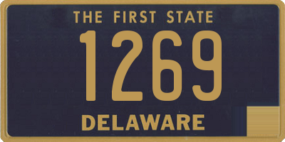 DE license plate 1269