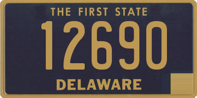 DE license plate 12690