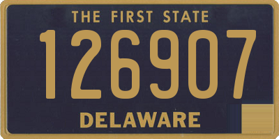 DE license plate 126907