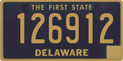 DE license plate 126912