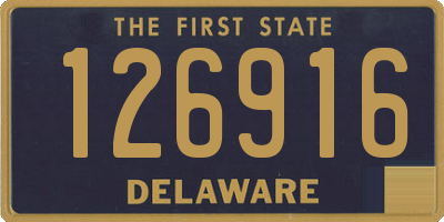 DE license plate 126916