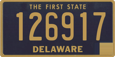 DE license plate 126917