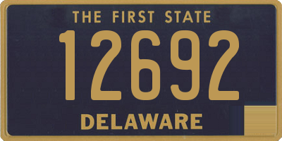 DE license plate 12692