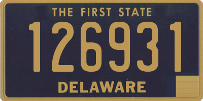 DE license plate 126931