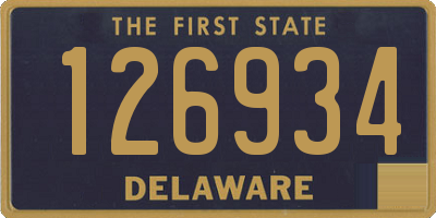 DE license plate 126934