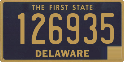 DE license plate 126935