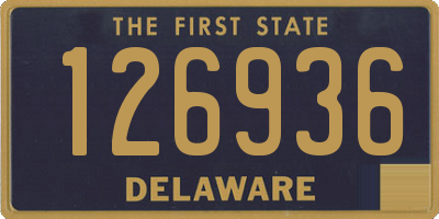 DE license plate 126936