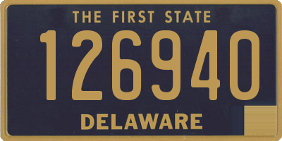 DE license plate 126940