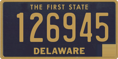 DE license plate 126945