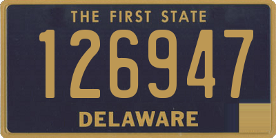 DE license plate 126947