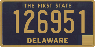 DE license plate 126951